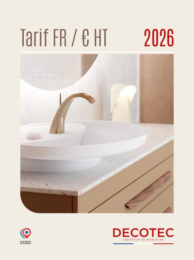 Decotec — Tarif France 2026
