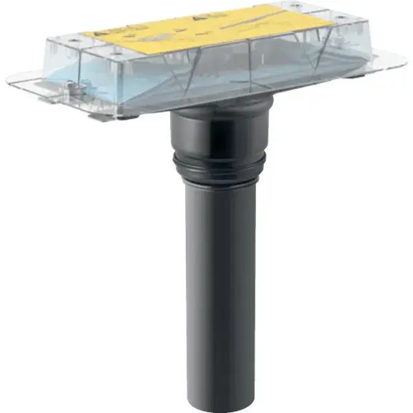 Kit d'installation Geberit pour canivelles de douche CleanLine, installation avec traversĂ©e de dalle + Canivelle de douche Geberit CleanLine20 30-90 noir/inoxB â photo 1