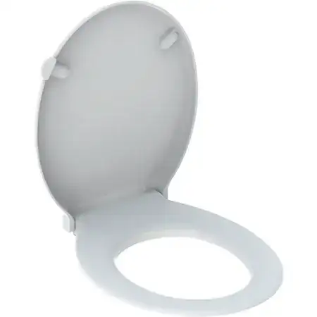 Abattant WC Geberit Renova antibactérien, fermeture standard, fixation par le bas, Blanc — Réf. 573010000 — photo 1
