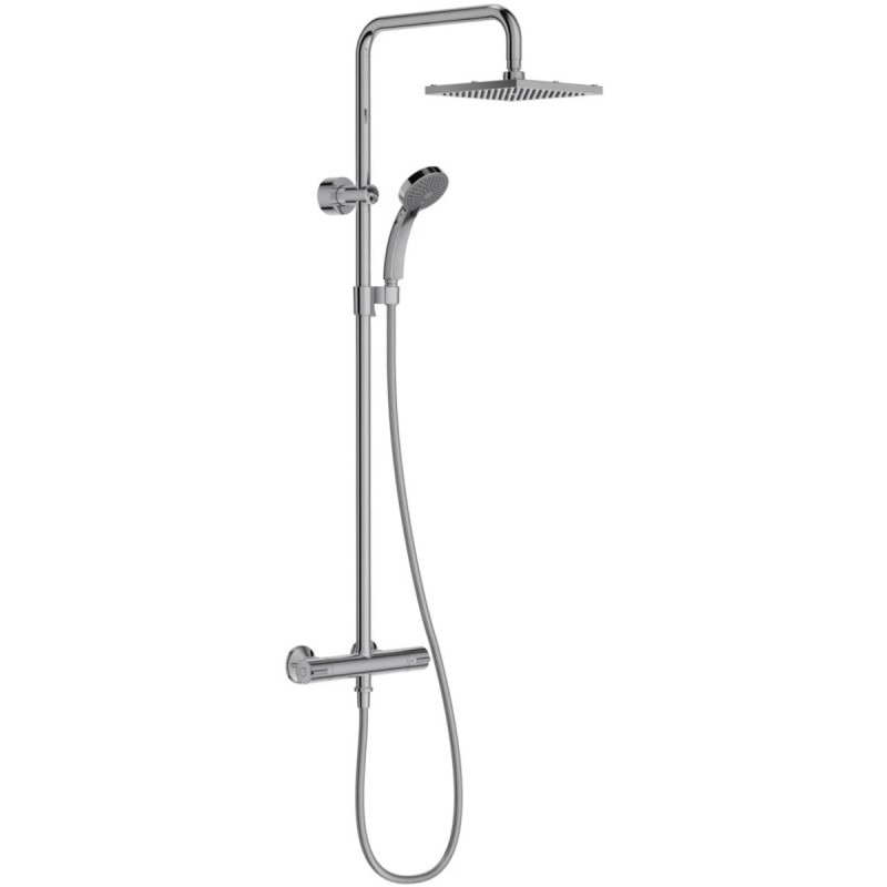 Jacob Delafon JULY - Colonne de douche thermostatique apparente chromée carrée E5523-CP — photo 1