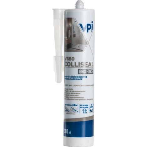 Mastic Silicone Colliseal V680 VPI - GRIS FONCE - Cartouche 300ml — photo 1