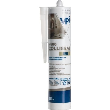 Mastic Silicone Colliseal V680 VPI - BEIGE - Cartouche 300ml — photo 1