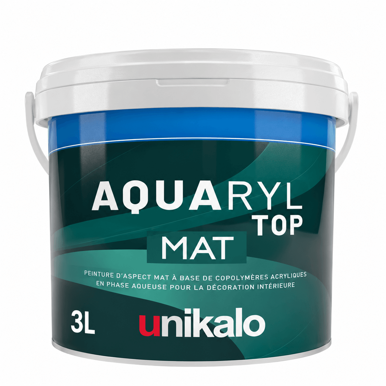 PEINTURE AQUARYL TOP MAT BLANC 3L — photo 1