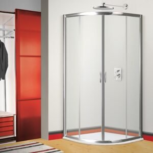 ANGLE SEMI-CIRCULAIRE 78.5/80 V.TRANSPARENT PROFILES CHROMES