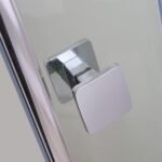 ACCES D'ANGLE BELLAGIO 78/80 HT 195 PROFILE CHROME V 6 MM TRANSPARENT