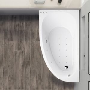 BAIGNOIRE MUSE BALNEO EXCELLENCE GAUCHE EN ACRYLIQUE BLANCHE 160X90