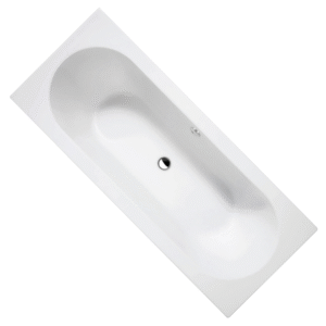 BAIGNOIRE DROITE ACRYLIQUE STANDARD 1800X800X415 BLANCHE SANTANA