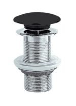 BONDE LAVABO EN LAITON CLIC-CLAC SANS TROP PLEIN NOIRE MATE