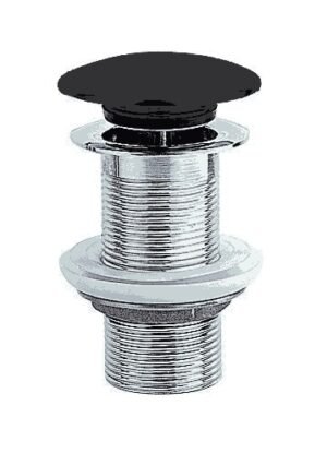 BONDE LAVABO EN LAITON CLIC-CLAC SANS TROP PLEIN NOIRE MATE