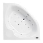 BAIGNOIRE LIPS BALNEO SERENITE ANGLE EN ACRYLIQUE BLANCHE 150X150